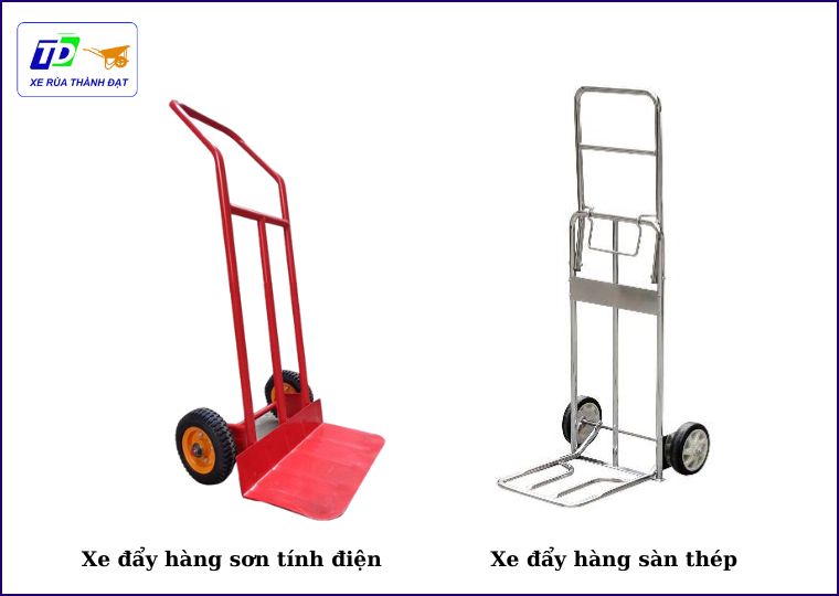 XE ĐẨY HÀNG SƠN TĨNH ĐIỆN CÓ ƯU ĐIỂM NỔI BẬT NÀO SO VỚI XE ĐẨY HÀNG SÀN THÉP